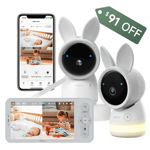 Arenti AInanny 2K UHD Video Baby Monitor with 5 Inch LCD Screen
