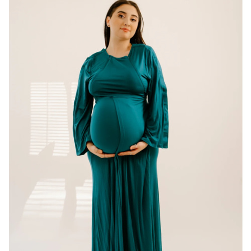 Nadia Labor & Postpartum Gown in Deep Teal – Lila
