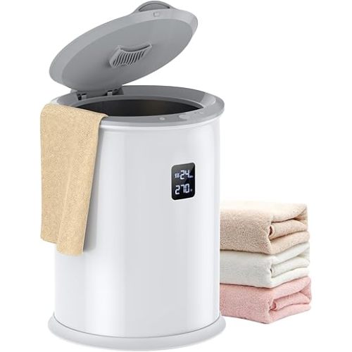 Large Towel Warmer for Bathroom, Luxury Hot Towel Warmer with Timer, LED Display Time and Temperature, Insulation Effect Up to 150 Minutes, Delay Time Up to 24 Hours, Best Ideals