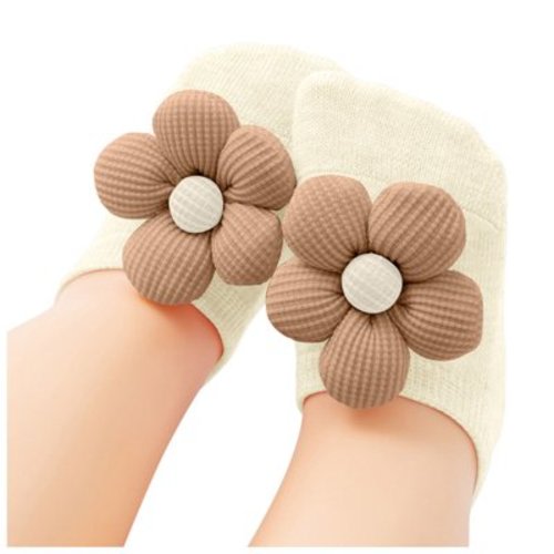 CZHQWE Baby Girl Socks 0-6 Months 12-18 Month Socks Baby Girls Socks,Flower Non-Slip Grips For Babies Toddler Princess Low Cut Ankle Socks For Girls0-1 Years