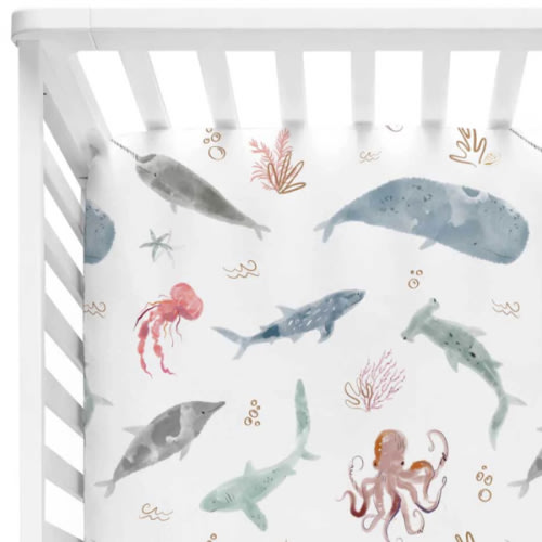 Sea Life Crib Sheet