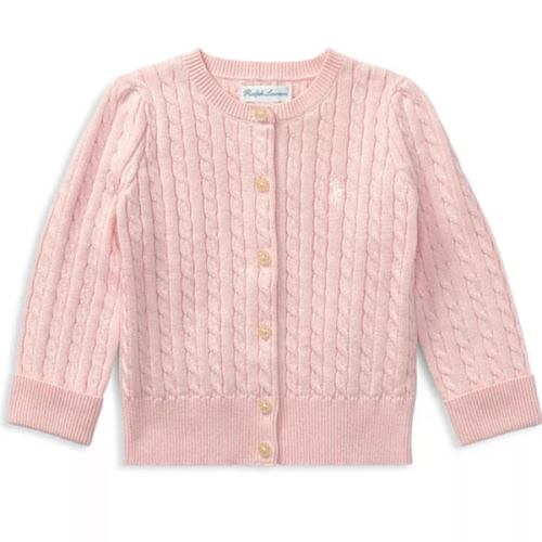 Ralph Lauren Girls' Cable-Knit Cardigan - Baby