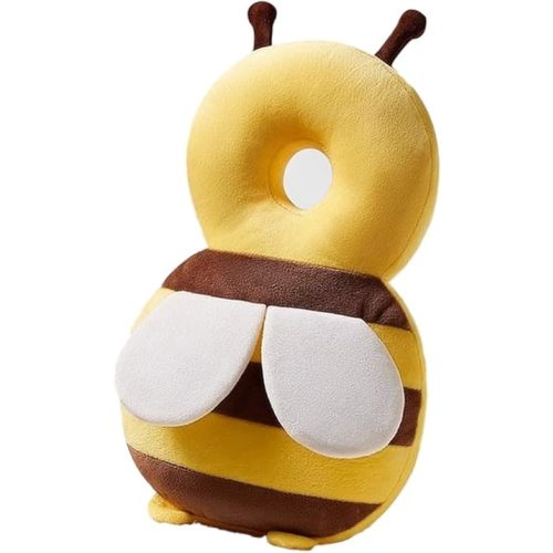 Baby Walker Head Protector Backpack Wear,Toddler Adjustable Baby Head Protection, Safety Pad Backpack for 5-24 Months Baby Learning Walking Crawling,Baby Head Protection Pad - Little Bee