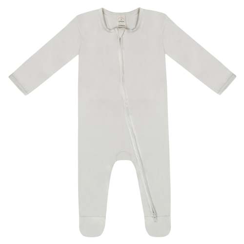 Zippered Footie in Mint Green