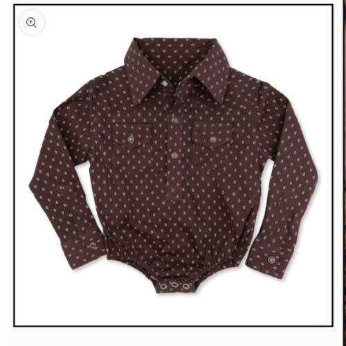 Diamonds & Rust Long Sleeve Pearl Snap Onesie – Cowkid Clothing Company