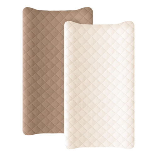 Amazon.com: Konssy Waterproof Muslin Changing Pad Cover 2 Pack, Quilted Cotton Fitted Diaper Changing Table Cover, Soft Changing Pad Sheets for Girls Boys (Brown, Cream) : Baby
