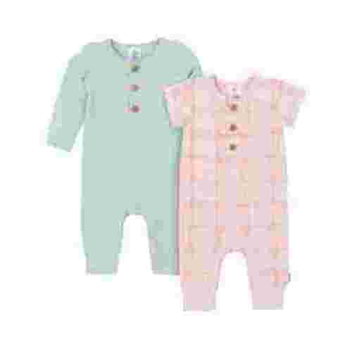 Gerber Baby Neutral Rompers, 2-Pack, Sizes Newborn - 24 Months