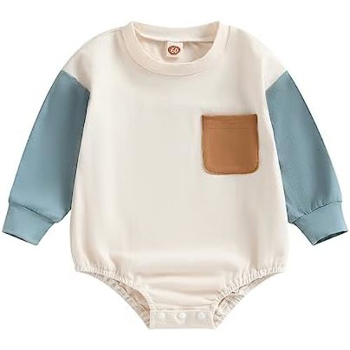 Infant Baby Boys Summer Romper Onesie Outfits Color Block Short/Long Clothes Cute Jumpsuits Casual Bodysuits