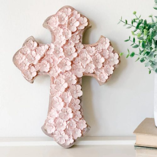 Floral Cross | Catholic Home Decor | House of Joppa