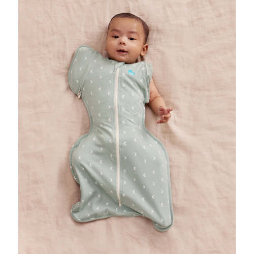 Swaddle Up™ Early Roller 2-in-1 Transition Bag 1.0 TOG Cotton Olive Moon