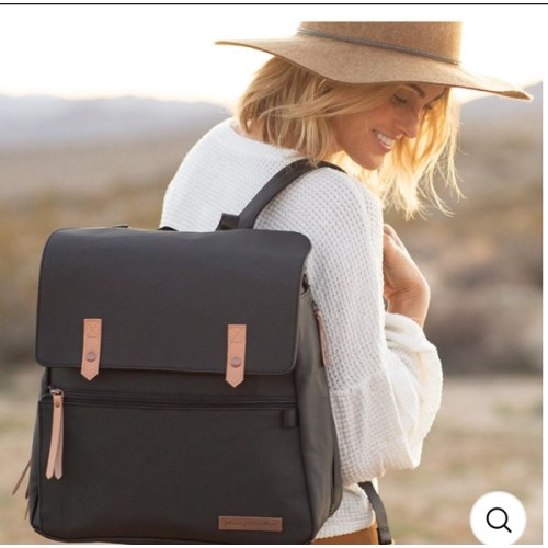 Meta Backpack in Black Matte Canvas