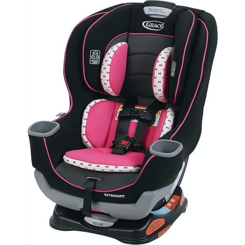 Graco Extend2Fit Kenzie, 2-in-1 Convertible Car Seat for Infants to Toddlers with Advanced Safety Features