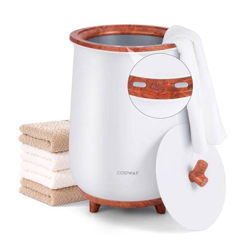 23L Bathroom Towel Warmer Bucket Timer w/ Fragrance Holder & Heating