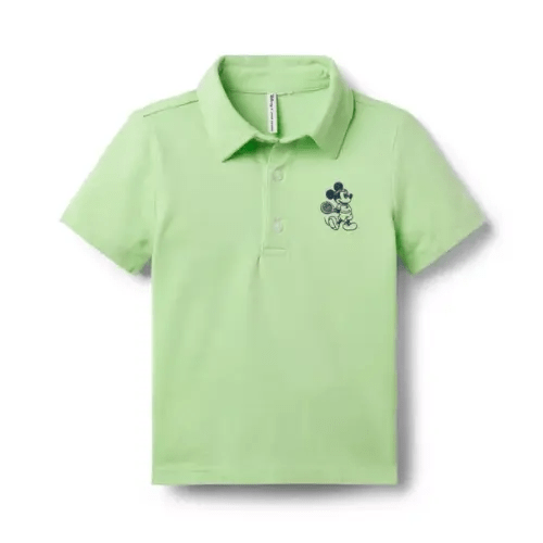 Boy Light Green Disney Mickey Mouse Polo by Janie and Jack