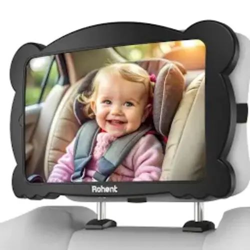 DARVIQS Baby Car Mirror, Seat Safely Monitor Infant Child in Rear Facing Seat, Wide View Shatterproof Adjustable Acrylic 360for Backseat, Crash Tested and Certified for Safety https://amzn.asia/d/j94JEbj - Google Search