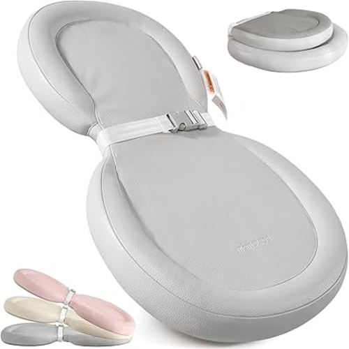 Mamatepe Baby Changing Pad, Soft, Foldable Leather Diaper Changing Pad, Waterproof & Non-Slip Wipeable, for Infant Newborn, Small 24"X16", Grey