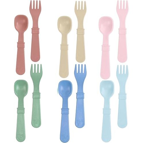 Re-Play Toddler Forks and Spoons Set