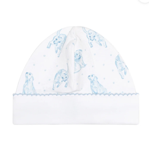Blue Puppy Love Print Hat