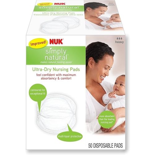 NUK Ultra Dry Disposable Nursing Pads, 50ct