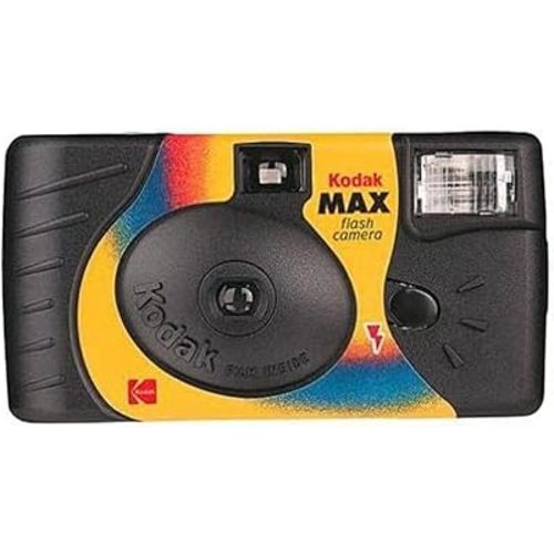 Kodak 35mm Single Use Camera with In-Built Automatically Rechargeable Power Flash and 27 Exposures Max 800 Film