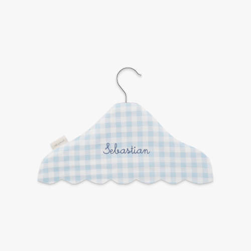 Children's Hanger - Blue Gingham | Gooselings