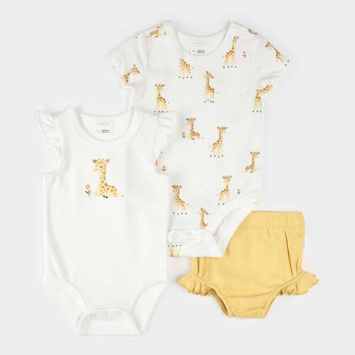Giraffes 3pc Bodysuit Set