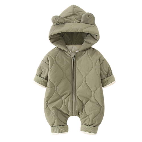Kogui Baby Girl Winter Clothes Infants' Snowsuit - Heavyweight Quilted Bodysuit - Outerwear Footed Jumpsuit Coveralls for Baby Boys/Girls Size 6 12 Months (Green,6-12 Months)
