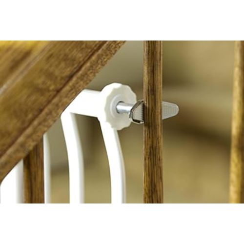 Dreambaby Y-Shaped Spindle Rod Banister Gate Adaptors - For Dreambaby Pressure Mounted Gates - 9.5mm Diameter Size & 4.5inch Length - Silver - 2 Count (Pack of 1) - Model L196