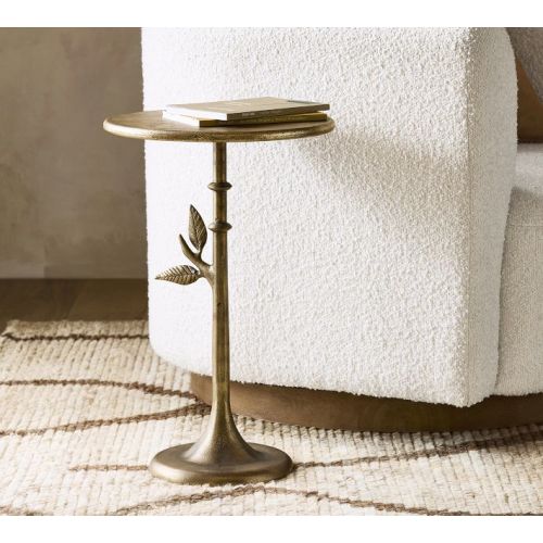 Botanical Round Accent Table (14")