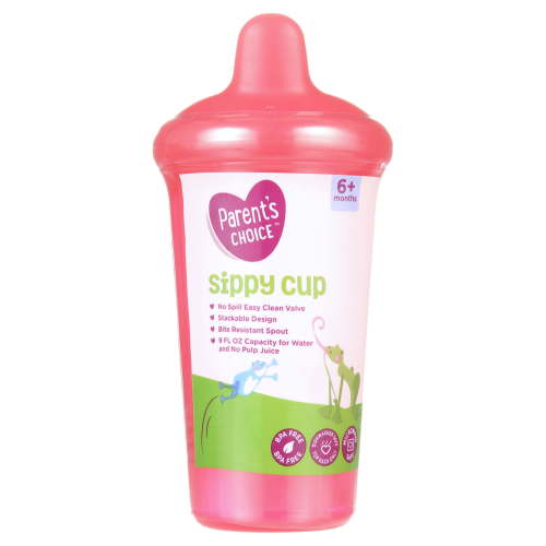 Parent's Choice Hard Spout Sippy Cup, 9 fl oz, 6 Months+, Red Color