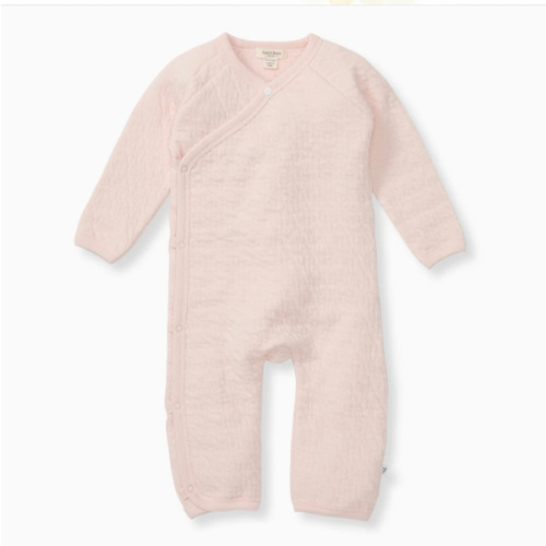 Organic Cotton Quilted Bee Wrap-Front Baby Jumpsuit - Ranunculus – Burt's Bees Baby