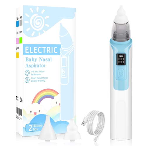 Nose Sucker,Electric Nasal Aspirator for Babies,Nasal Aspirator, Electric Nose Suction, Booger Sucker for Toddlers, 6 Levels of Suction