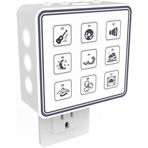 Plug In White Noise Sound Machine for Baby Sleep & Adults, Hallway & Bathroom Noise Blocker, Outlet Sound Machine for Office Privacy & Home Use with Adjustable Night Light & Memory Function by Calm Me