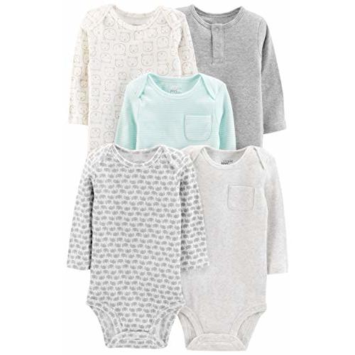 Simple Joys by Carter's unisex-baby 5-pack Long-sleeve Bodysuit