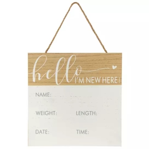 Hello Baby Wood Wall Decor
