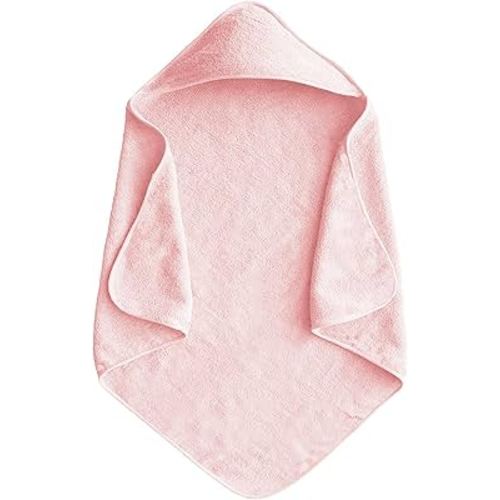 Baby Hooded Towels 31.5 * 31.5" Bath Towel for Newborn Toddler Infant Shower Ultra Absorbent Soft Bathrobe Blanket Boys and Girls(Pink)