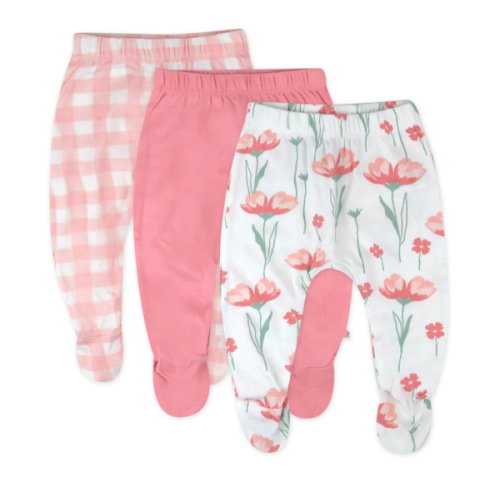 3-Pack Organic Cotton Footed Pants | Honest Baby Clothing