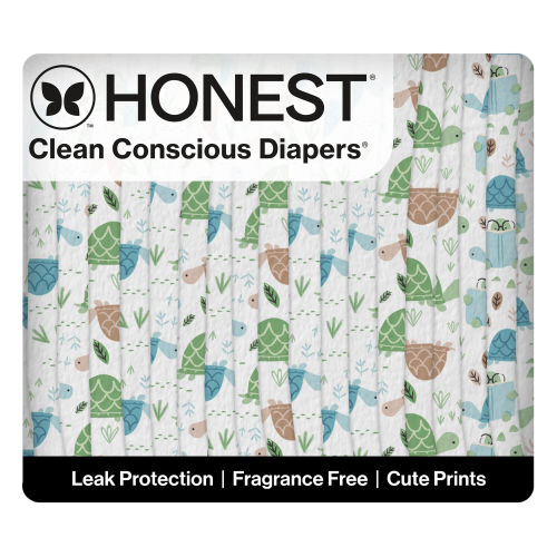 Honest Wetness Indicator Diapers - Plant-Based & Fragrance-Free | Honest