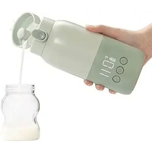 BOLOLO Portable Milk Warmer with Super Fast Charging and Cordless, Instant breastmilk, Formula or Water Warmer with 10 Ounces Big Capacity, Baby Flask for Vehicle,car,Airplane Journey