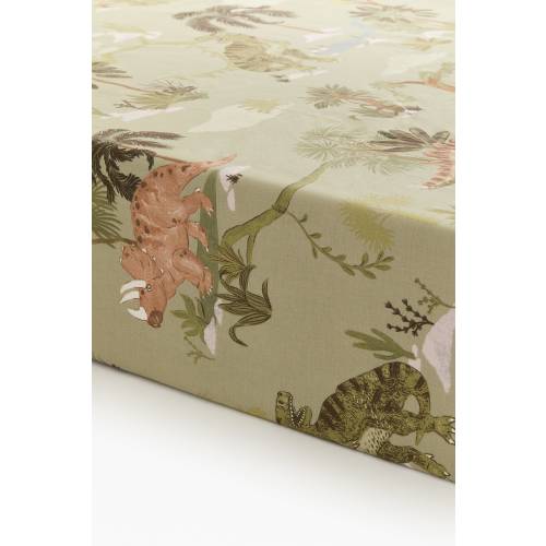 PATTERNED COTTON FITTED SHEET