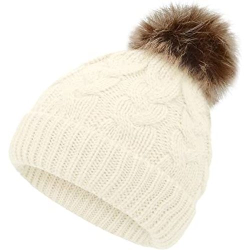 Zando Baby Hat for Girls Infant Pom Pom Beanie Kid Winter Hats Toddler Cap Knit Warm Beanies Caps for Baby Boys