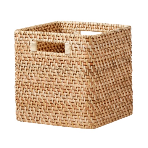 Marie Kondo Ori Curved Rattan Cubes | The Container Store