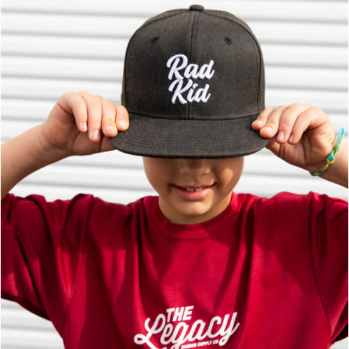 Rad Kid Dark Charcoal Snapback