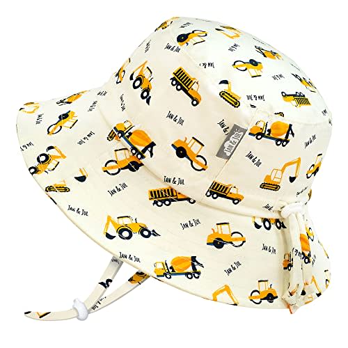 JAN & JUL Grow-with-Me Cotton Bucket Sun-Hat for Baby and Kids