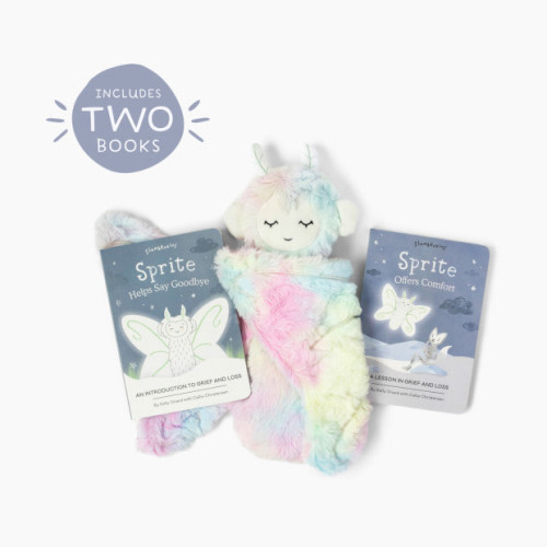 Slumberkins, Inc. Plush Snuggler & Book Bundle - Sprite's Grief & Loss Rainbow