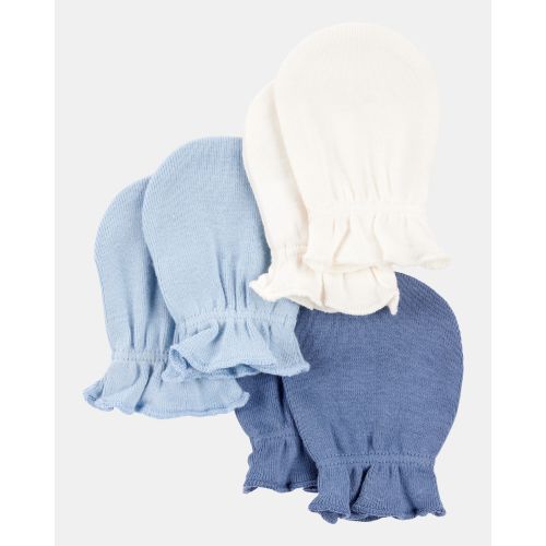 Baby 3-Pack Mitts - Blue