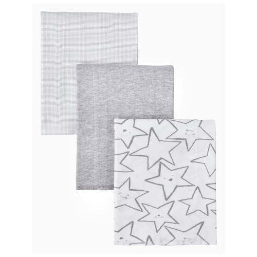 Little Star Cotton Burp Cloth, 3pk Unisex