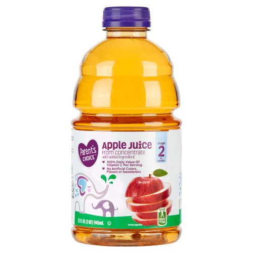 Parents Choice Apple Juice from Concentrate, Stage 2, 32 fl oz