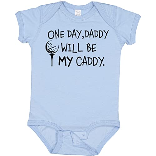 inktastic 1 Day, Daddy Will Be MY Caddy- Kids Golfing Baby Bodysuit