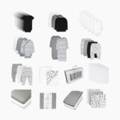 Honest Baby Clothing 50-Piece Organic Cotton Oh Baby Gift Set - Pattern Play, 0-3 M